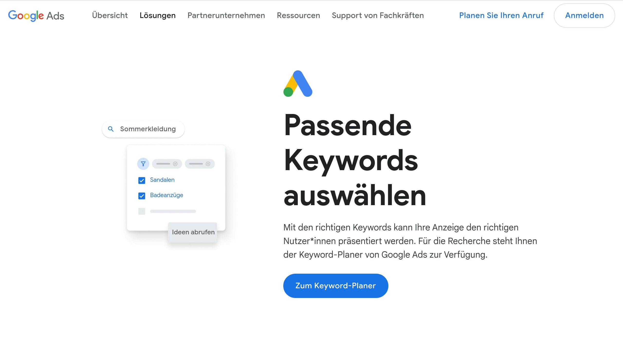 Google Keyword Planner